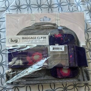 NWT Lug Baggage Claim Luggage Belt and Tag Set
